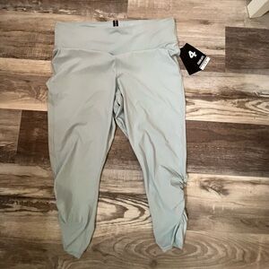 Fourlaps Contour Leggings Women's XXL Sky Blue Athletic‎ Fit 7/8